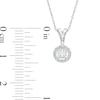 Thumbnail Image 2 of Previously Owned - 1/5 CT. T.W. Diamond Frame Pendant and Earrings Set in Sterling Silver