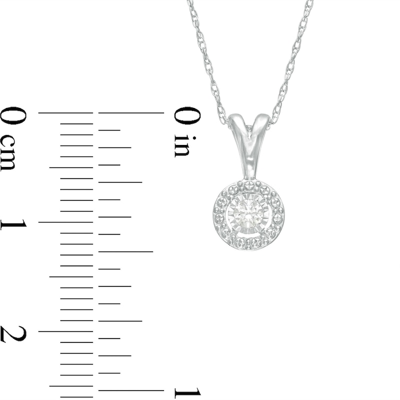 Main Image 2 of Previously Owned - 1/5 CT. T.W. Diamond Frame Pendant and Earrings Set in Sterling Silver