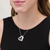 Thumbnail Image 1 of Previously Owned - 1 CT. T.W. Diamond Tilted Heart Pendant in 10K White Gold