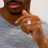 Thumbnail Image 2 of Previously Owned - 1-1/2 CT. T.W. Diamond Rectangle Top Linear Five Row Ring in 10K White Gold