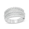 Thumbnail Image 1 of Previously Owned - Marilyn Monroe™ Collection 1 CT. T.W. Diamond Multi-Row Anniversary Ring in 14K White Gold