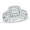 Thumbnail Image 1 of Previously Owned - 1-1/4 CT. T.W. Princess-Cut Diamond Double Frame Engagement Ring in 14K White Gold (I/I2)
