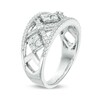 Thumbnail Image 2 of Previously Owned - 1/2 CT. T.W. Diamond Geometric Ring in 10K White Gold