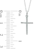 Thumbnail Image 2 of Previously Owned - Diamond Accent Cross Pendant in 10K White Gold
