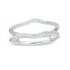 Thumbnail Image 1 of Previously Owned - 1/4 CT. T.W. Diamond Contour Solitaire Enhancer in 14K White Gold