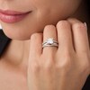 Thumbnail Image 3 of Previously Owned - 1/4 CT. T.W. Diamond Contour Solitaire Enhancer in 14K White Gold