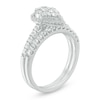Thumbnail Image 2 of Previously Owned 1 CT. T.W. Composite Diamond Pear-Shaped Frame Soldered Bridal Set in 14K White Gold