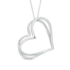 Thumbnail Image 3 of Previously Owned - The Kindred Heart from Vera Wang Love Collection 1/2 CT. T.W. Diamond Pendant in 10K White Gold
