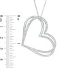 Thumbnail Image 4 of Previously Owned - The Kindred Heart from Vera Wang Love Collection 1/2 CT. T.W. Diamond Pendant in 10K White Gold