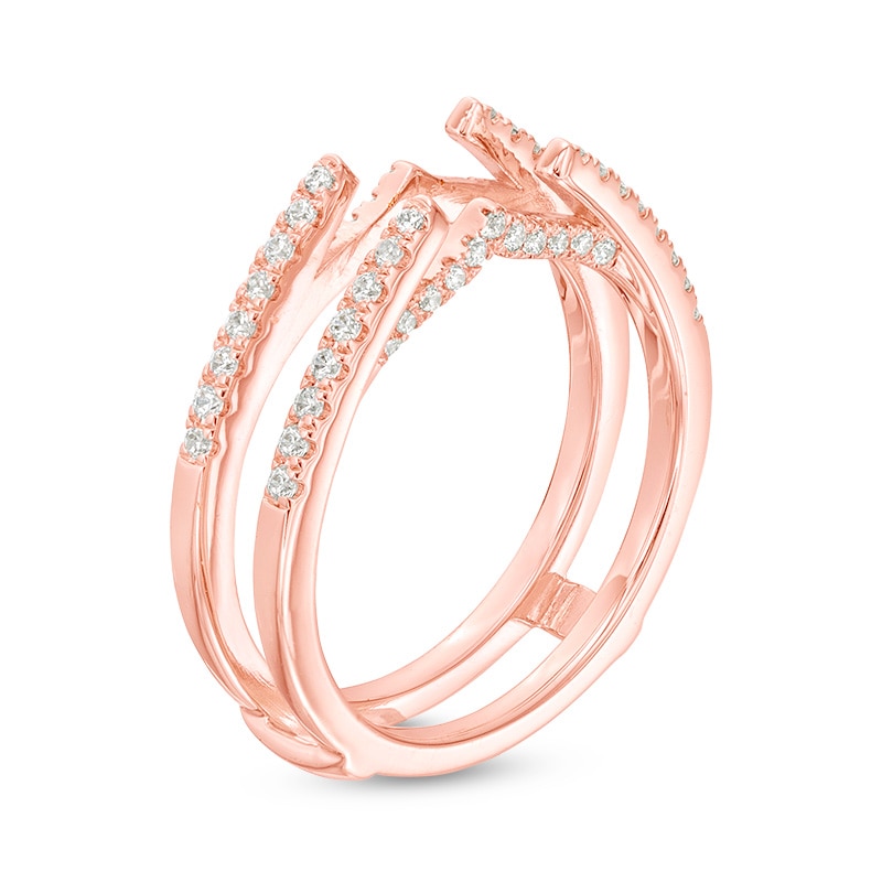 Main Image 2 of Previously Owned - 1/3 CT. T.W. Diamond Solitaire Enhancer in 14K Rose Gold