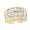 Thumbnail Image 1 of Previously Owned - 3 CT. T.W. Diamond Three Row Wedding Ring in 10K Gold
