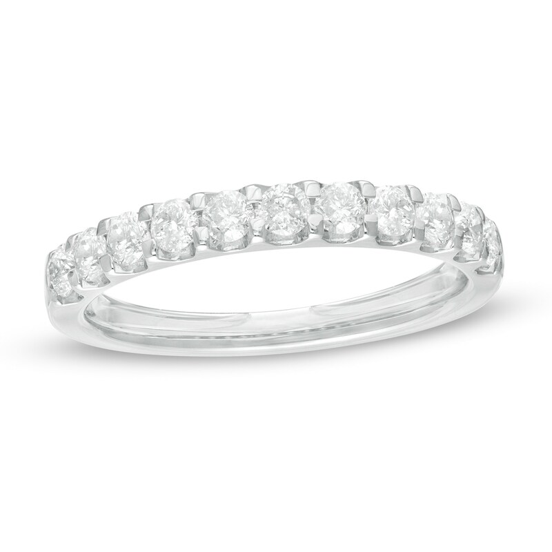 Main Image 1 of Previously Owned - 5/8 CT. T.W. Diamond Anniversary Band in 10K White Gold
