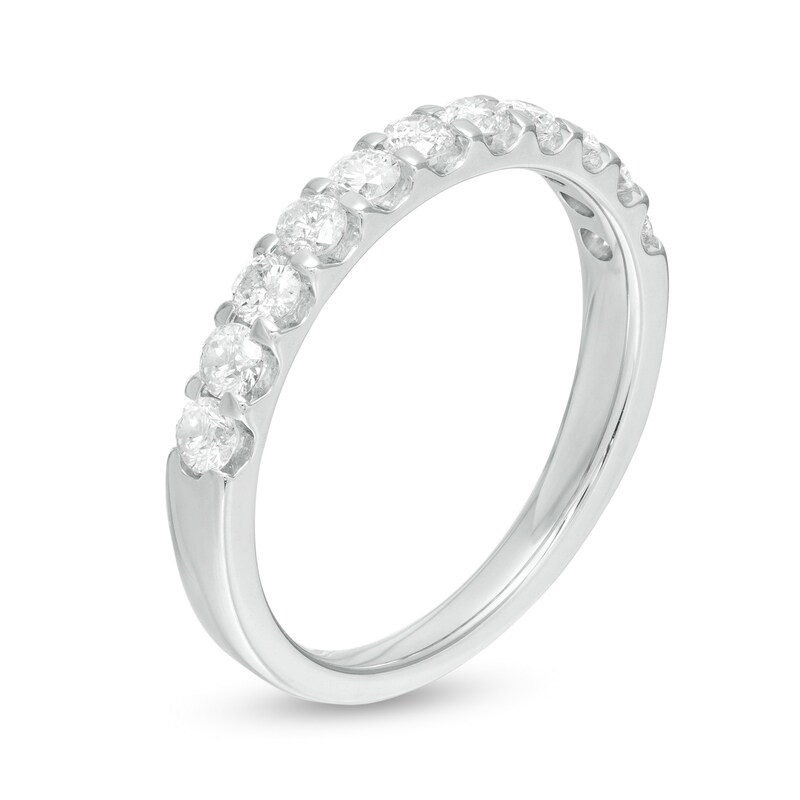 Main Image 3 of Previously Owned - 5/8 CT. T.W. Diamond Anniversary Band in 10K White Gold