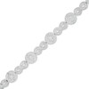 Thumbnail Image 1 of Previously Owned - 1/4 CT. T.W. Diamond Alternating Infinity and Circle Link Bracelet in Sterling Silver - 7.25"