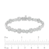 Thumbnail Image 2 of Previously Owned - 1/4 CT. T.W. Diamond Alternating Infinity and Circle Link Bracelet in Sterling Silver - 7.25"