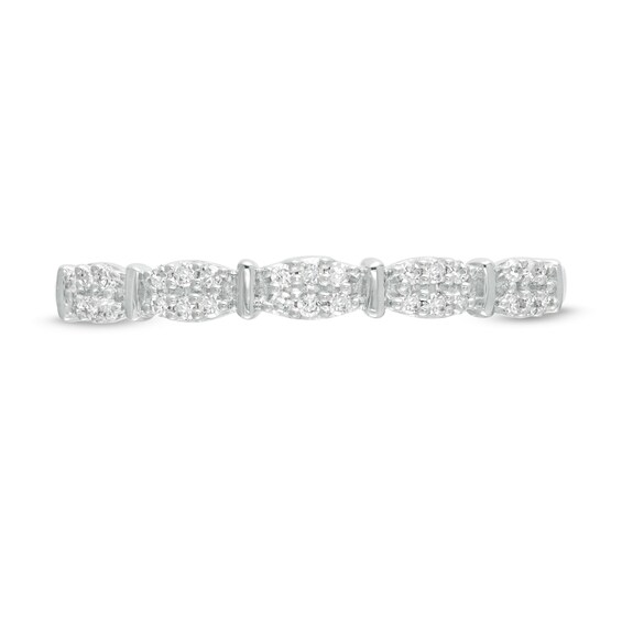 Previously Owned - 1/15 CT. T.w. Diamond Stackable Anniversary Band in 10K White Gold