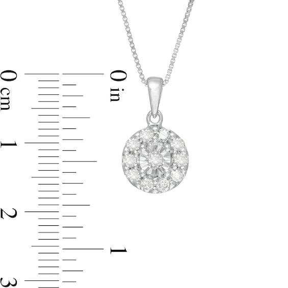 Previously Owned - 1 CT. T.w. Diamond Frame Pendant and Earrings Set in Sterling Silver