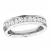 Thumbnail Image 1 of Previously Owned - 1 CT. T.W. Round and Baguette Diamond Channel Band in 14K White Gold