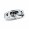Thumbnail Image 1 of Previously Owned - 1/4 CT. T.W. Black Diamond Band in 14K White Gold