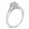 Thumbnail Image 2 of Previously Owned - 1/4 CT. T.W. Composite Diamond Square Frame Engagement Ring in 10K White Gold