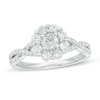 Thumbnail Image 0 of Previously Owned - 1 CT. T.W. Diamond Frame Engagement Ring in 14K White Gold (I/I2)