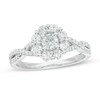 Thumbnail Image 1 of Previously Owned - 1 CT. T.W. Diamond Frame Engagement Ring in 14K White Gold (I/I2)