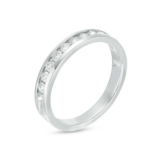 Previously Owned - 1/2 CT. T.w. Diamond Channel Band in 14K White Gold
