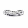 Thumbnail Image 1 of Previously Owned - 1/4 CT. T.W. Diamond Contour Band in 14K White Gold