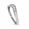 Thumbnail Image 2 of Previously Owned - 1/4 CT. T.W. Diamond Contour Band in 14K White Gold