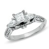 Thumbnail Image 1 of Previously Owned - 1-1/6 CT. T.W. Princess-Cut Diamond Ring in 14K White Gold