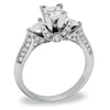 Thumbnail Image 2 of Previously Owned - 1-1/6 CT. T.W. Princess-Cut Diamond Ring in 14K White Gold