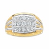 Thumbnail Image 1 of Previously Owned - 1 CT. T.W. Diamond Three Row Ring in 10K Two-Tone Gold