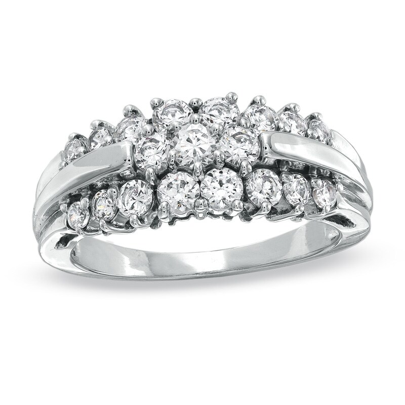 Main Image 1 of Previously Owned - 1 CT. T.W. Diamond Engagement Ring in 10K White Gold
