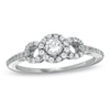 Thumbnail Image 1 of Previously Owned - 3/8 CT. T.W. Diamond Round Framed Promise Ring in 10K White Gold