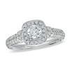 Thumbnail Image 1 of Previously Owned - Vera Wang Love Collection 3/4 CT. T.W. Diamond Frame Engagement Ring in 14K White Gold