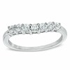 Thumbnail Image 1 of Previously Owned - 1/2 CT. T.W. Diamond Contour Wedding Band in 14K White Gold