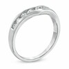 Thumbnail Image 2 of Previously Owned - 1/2 CT. T.W. Diamond Channel-Set Contour Wedding Band in 14K White Gold