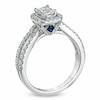 Thumbnail Image 2 of Previously Owned - Vera Wang Love Collection 1 CT. T.W. Emerald-Cut Diamond Split Shank Ring in 14K White Gold