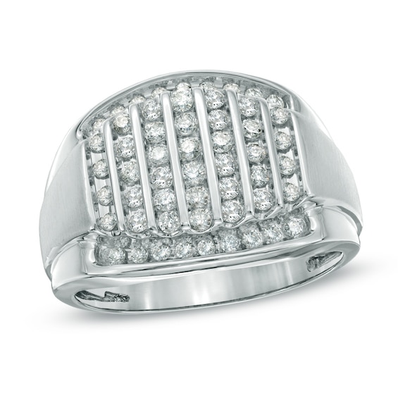 Previously Owned - Men's 3/4 CT. T.w. Diamond Ring in 10K White Gold
