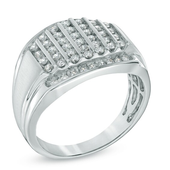 Previously Owned - Men's 3/4 CT. T.w. Diamond Ring in 10K White Gold