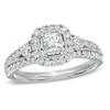Thumbnail Image 1 of Previously Owned - Celebration Lux® 1-1/4 CT. T.W. Princess-Cut Diamond Engagement Ring in 18K White Gold (I/SI2)