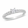 Thumbnail Image 1 of Previously Owned - 1/2 CT. T.W. Princess-Cut Diamond Engagement Ring in 10K White Gold