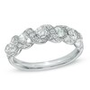 Thumbnail Image 1 of Previously Owned - 3/4 CT. T.W. Diamond Cascading Anniversary Band in 14K White Gold