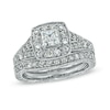 Thumbnail Image 0 of Previously Owned - Celebration Grand® 1-1/2 CT. T.W. Princess-Cut Frame Diamond Bridal Set in 14K White Gold (H-I/I1)