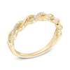 Thumbnail Image 2 of Previously Owned - 1/8 CT. T.W. Diamond Braid Anniversary Band in 10K Gold
