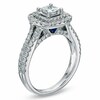 Thumbnail Image 3 of Previously Owned - Vera Wang Love Collection 1-1/2 CT. T.W. Princess-Cut Diamond Engagement Ring in 14K White Gold
