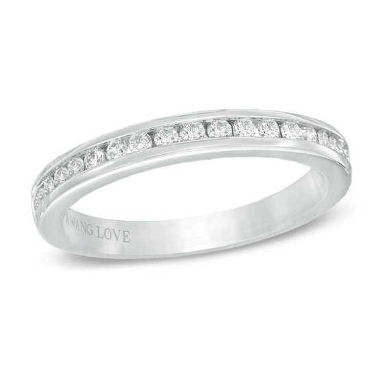 Previously Owned - Vera Wang Love Collection 1/4 CT. T.w. Diamond Wedding Band in 14K White Gold
