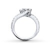Thumbnail Image 2 of Previously Owned - Ever Us® 2 CT. T. W. Two-Stone Diamond Bypass Ring in 14K White Gold