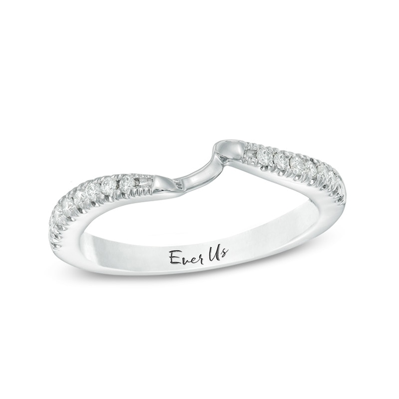 Previously Owned - Ever Us™ 1/5 CT. T.W. Diamond Contour Band in 14K White Gold