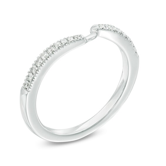 Previously Owned - Ever UsÂ® 1/8 CT. T.w. Diamond Contour Band in 14K White Gold